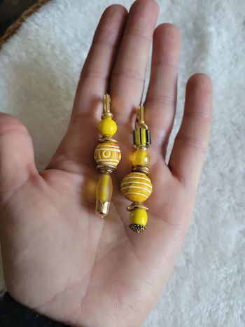 Clips d oreilles asymetriques perles