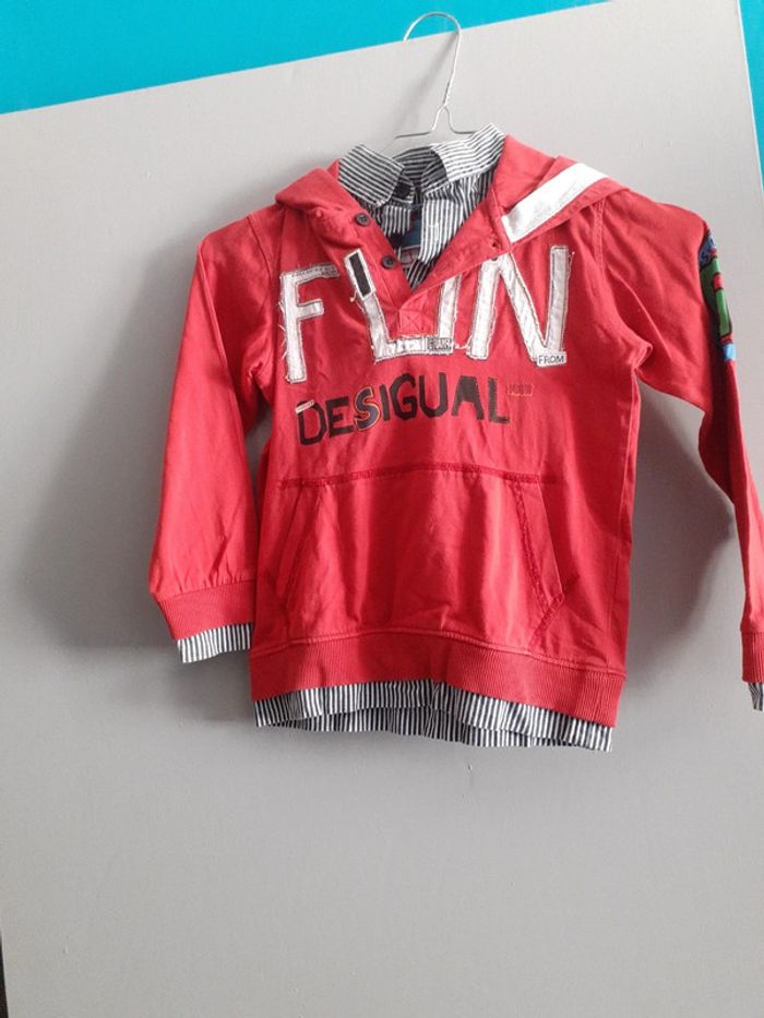 Tee-shirt 2 en 1 effet chemise col - photo numéro 2