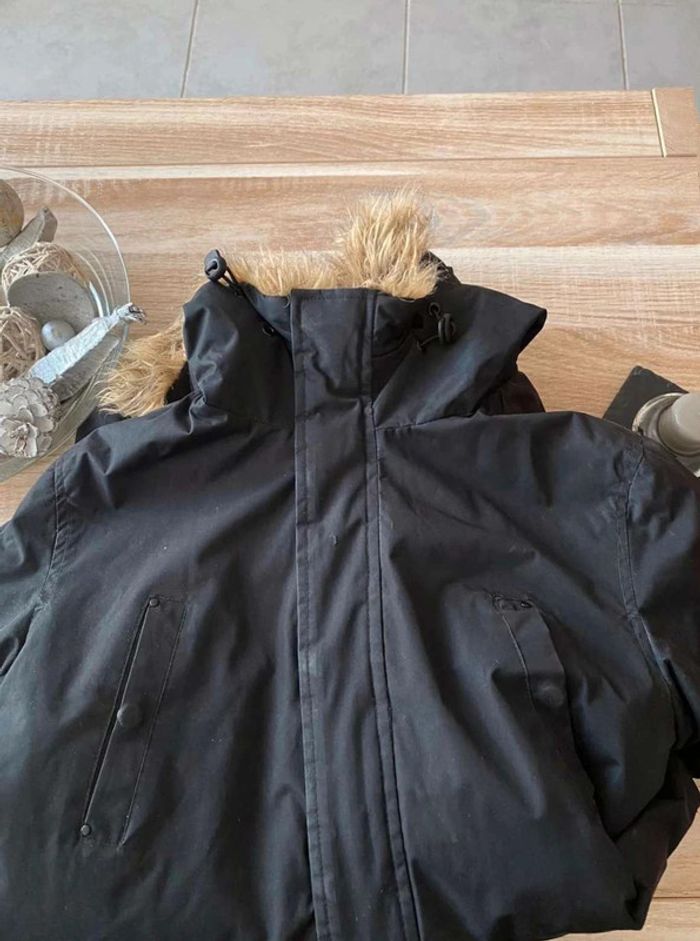 parka avec fausse fourrure camps united noir - photo numéro 3