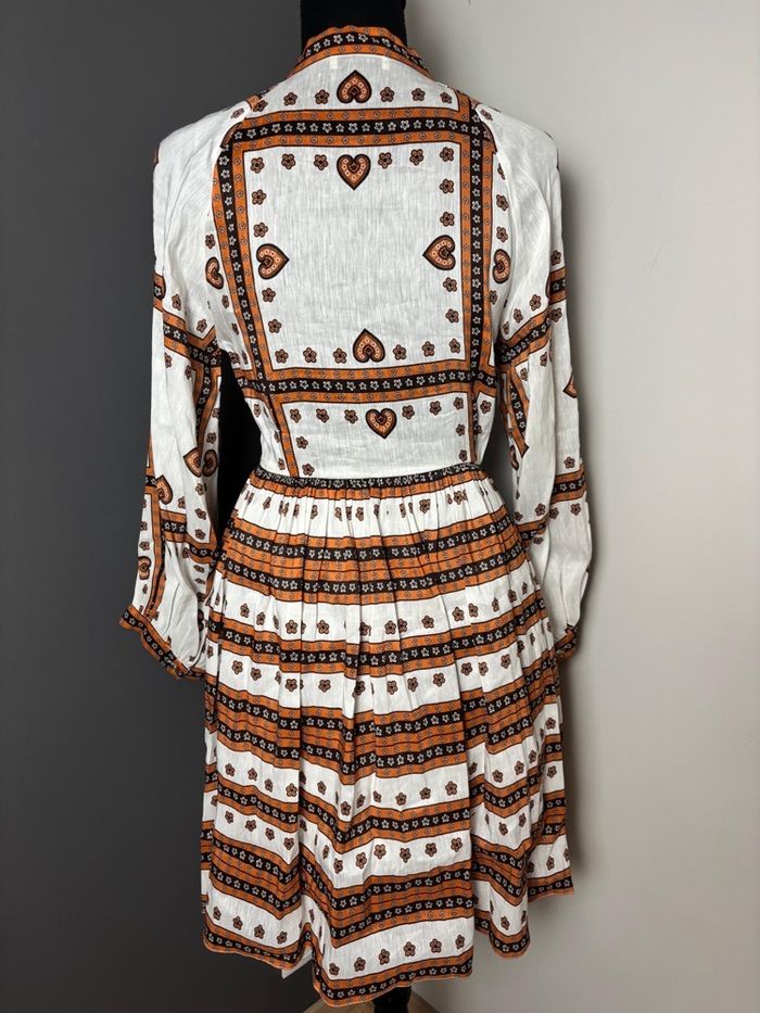 Robe Sandro blanc abricot T34 neuve - photo numéro 4