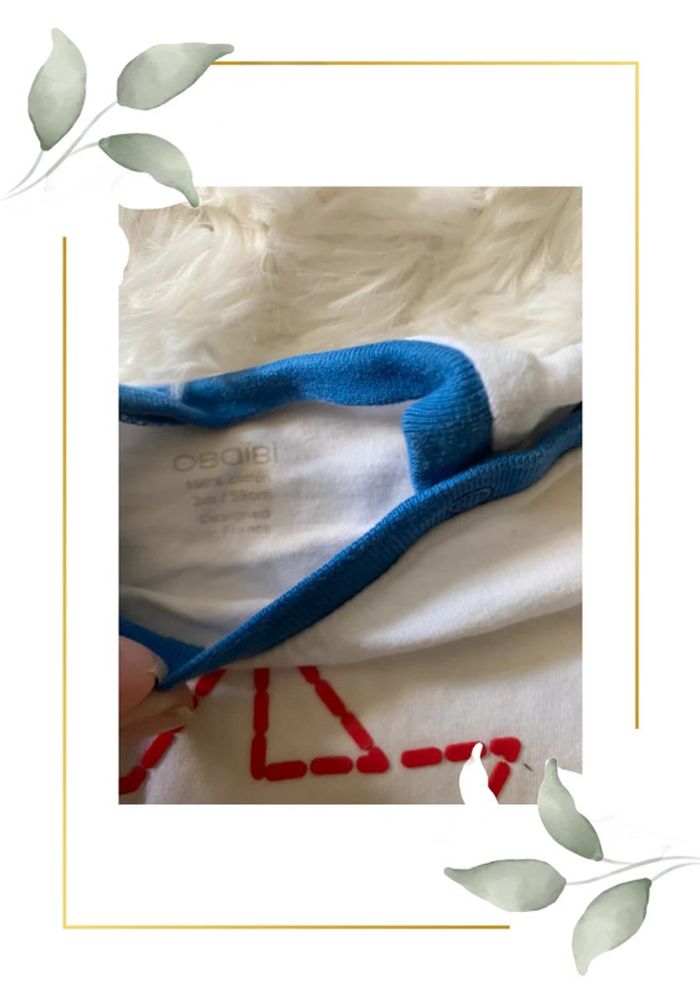 🐶 tee-shirts ml 3 mois 🐶 obaibi - photo numéro 2