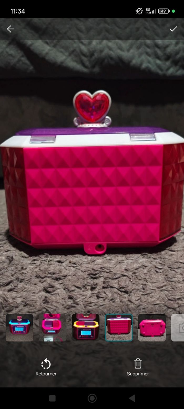 VTech - KidiSecrets, Ma Boîte à Bijoux Rose, Coffre-Fort - photo numéro 4