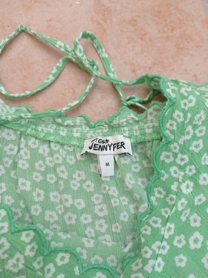 Robe verte et blanche Jennyfer taille M - photo numéro 3