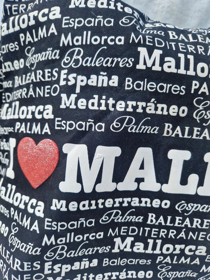 🎒 Sac noir fourre tout/ Plage "I Love Mallorca" 🎒 - photo numéro 5