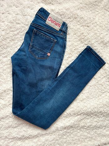 Jeans bleu coupe droite taille 25