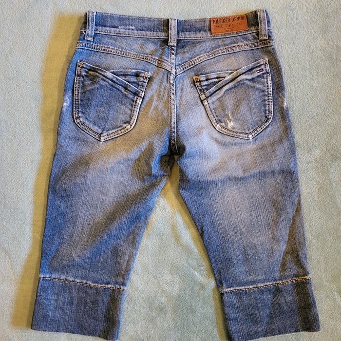 Pantacourt Jeans Femme vintage Y2K 🩳 Tommy Hilfiger - Taille W28 / FR38 - photo numéro 2