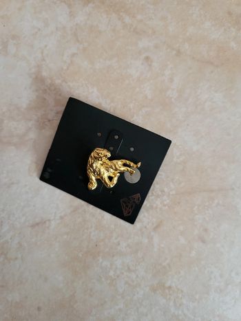 Broche tigre doré