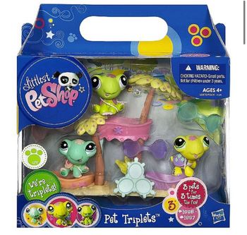 Littlest Pet Shop Pet Triplets Turtles 2010 #1885-1887