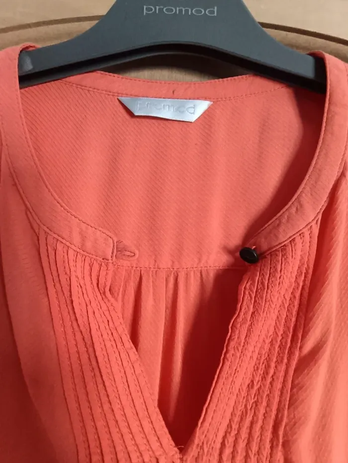Blouse Promod corail orange - photo numéro 2