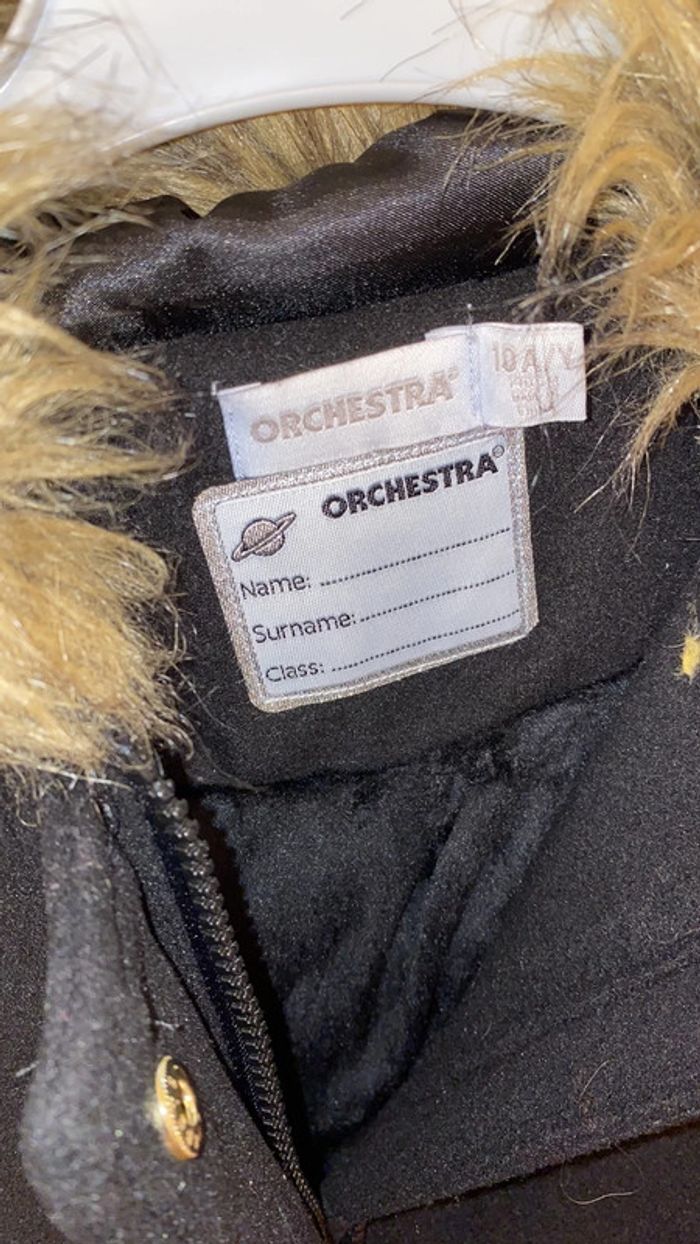 Manteau d’hier noir fille 10 ans Orchestra - photo numéro 2