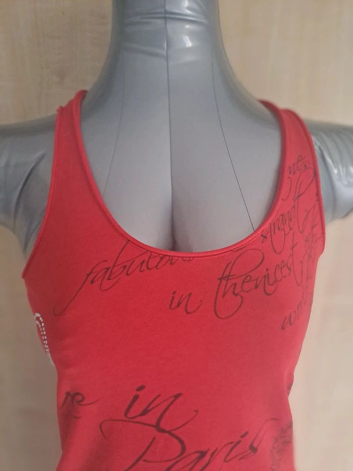 Débardeur tunique taille 38/40 spot thème Paris - photo numéro 2