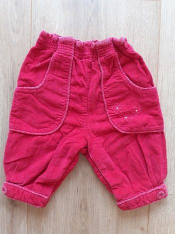 Pantalon fille rouge 6 mois Sergent Major
