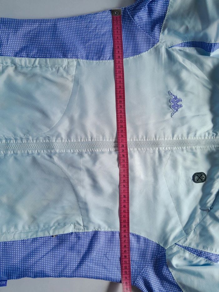J coupe vent veste zippée petit carreau vichy vintage Kappa modèle aerotec - photo numéro 16