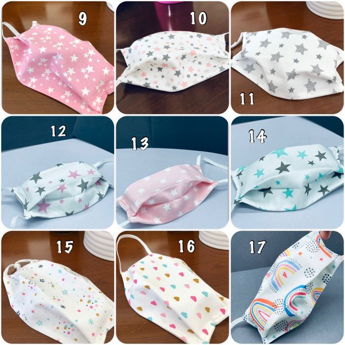 masque enfant réutilisable et lavable en tissus coton 3 épaisseurs - photo numéro 4