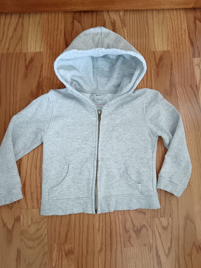 Sweat zippé coton bio 4 ans Monoprix printemps été - photo numéro 2