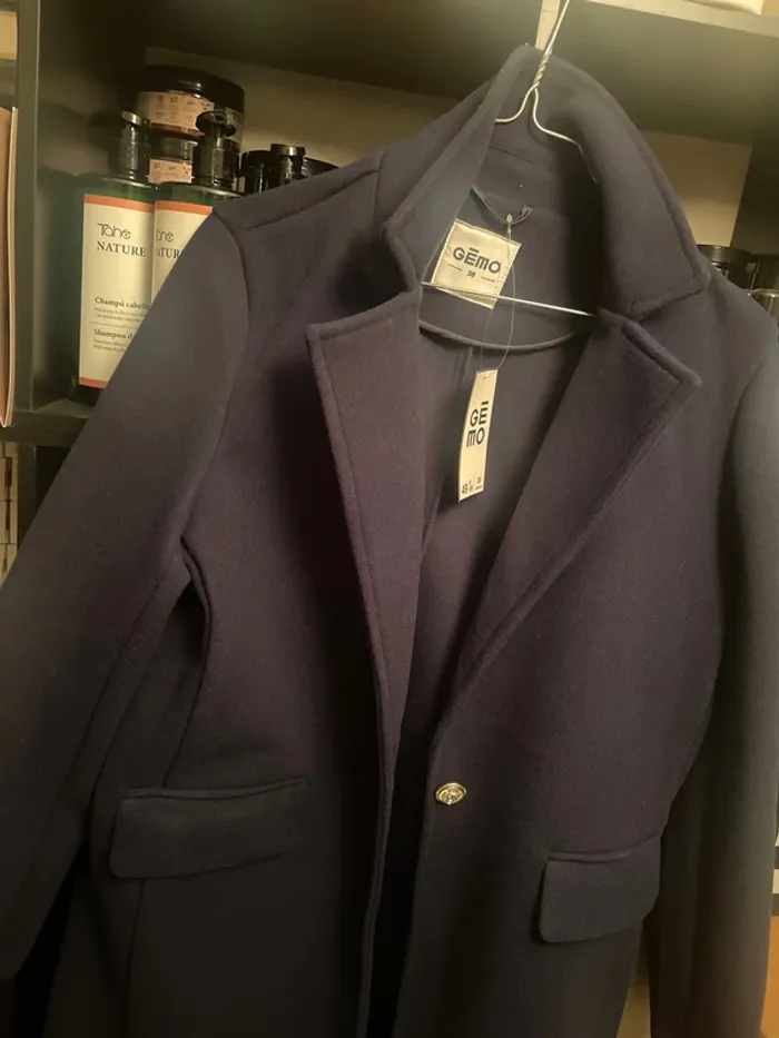 Manteau bleu marine - photo numéro 4