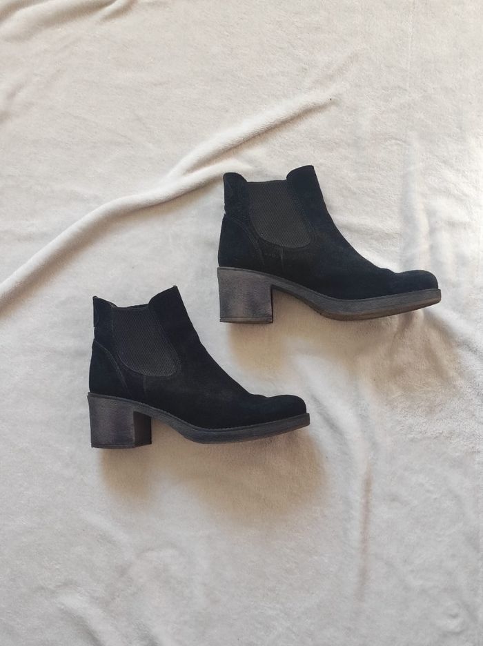 Bottines cuir noire taille 38 - photo numéro 2