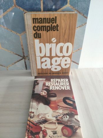 Lot de deux livres réparer restaurer renover manuel complet bricolage
