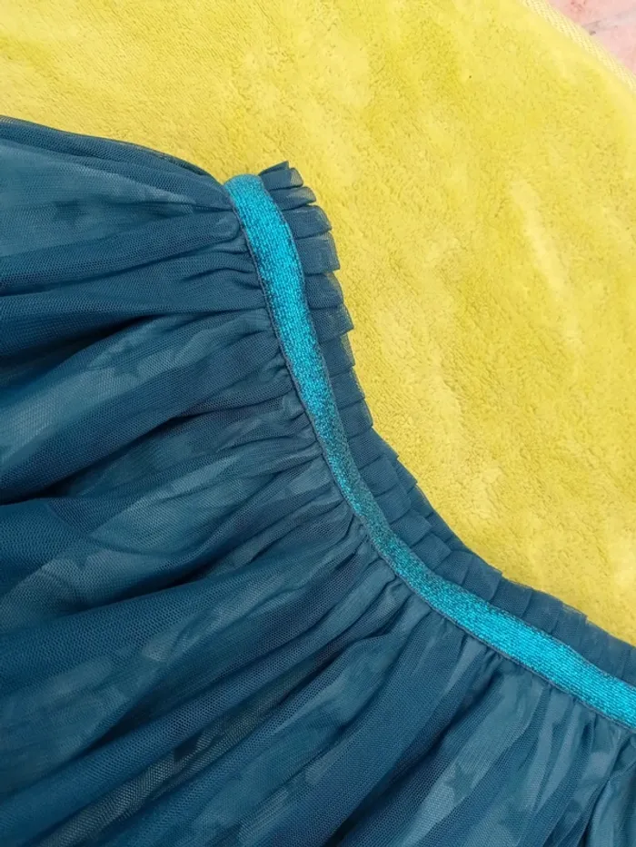 Jupe Okaïdi bleu canard taille 12 ans - photo numéro 4