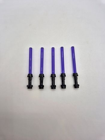 Lot d'armes sabre laser violet type lego pour Jedi / Sith star wars comprend 5 pièces