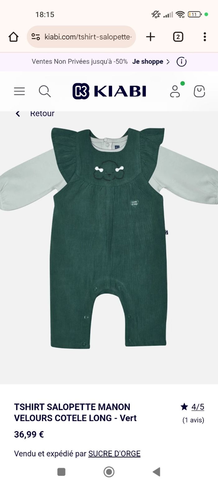 Ensemble salopette fille - photo numéro 6