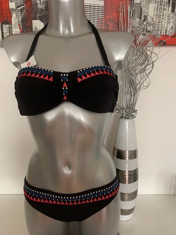 Maillot de bain noir bandeau T36/38