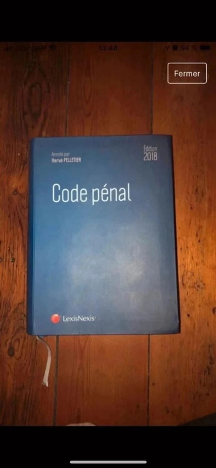 Code pénal 2018