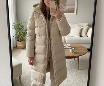 Doudoune longue réversible