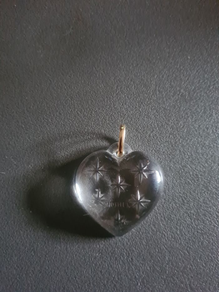 Pendentif. Cœur. Transparent. 4 x 4 cm - photo numéro 3