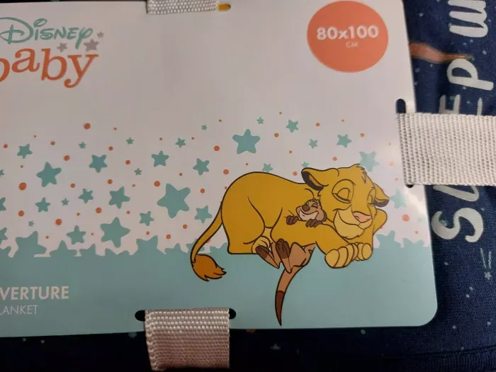 Couverture bébé / Blanket Disney Baby Roi Lion Simba Timon Lion King | 80x100