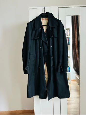 Trench / Caban noir uni Homme Bartson’s Taille L