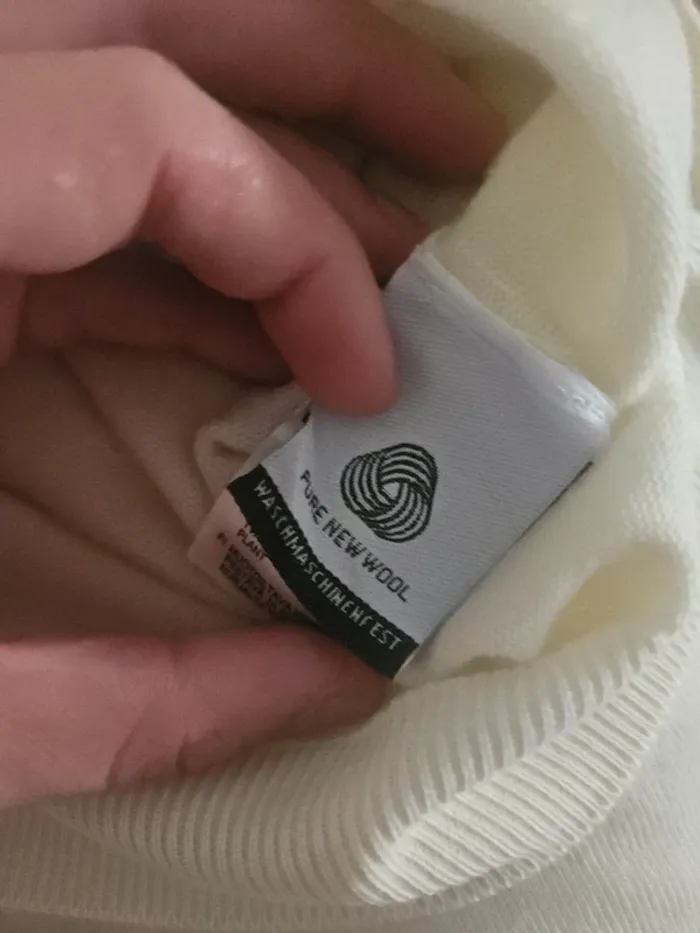 Pull en maille blanc cassé en laine Peter Hahn T.38 - photo numéro 6