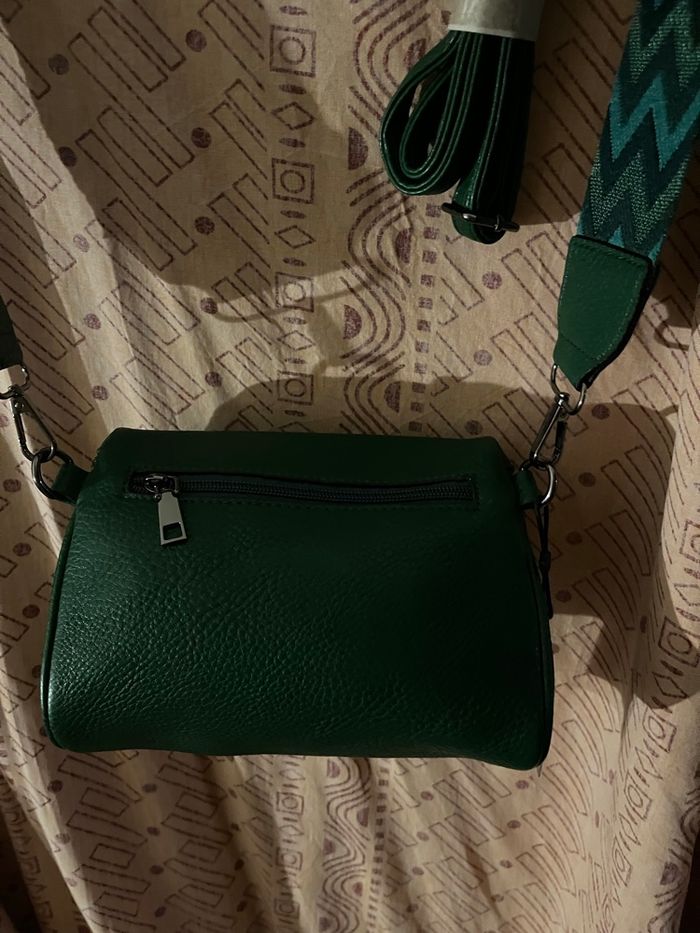 Sac a bandoulière vert foncé