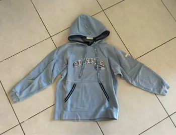 Pull à capuche Champion bleu clair 10 ans