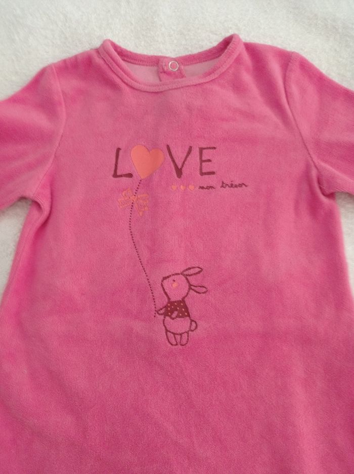 Pyjama rose pour petite fille marque BB rêve 12 mois - photo numéro 6