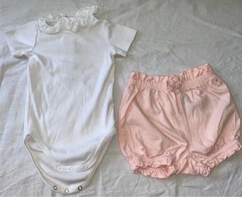 ensemble short gap et body à col Bout’chou 6 mois