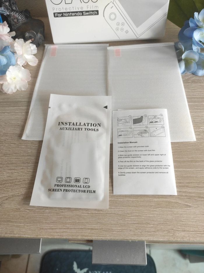 Lot de 2 vitres de protection écran – Nintendo Switch - photo numéro 2