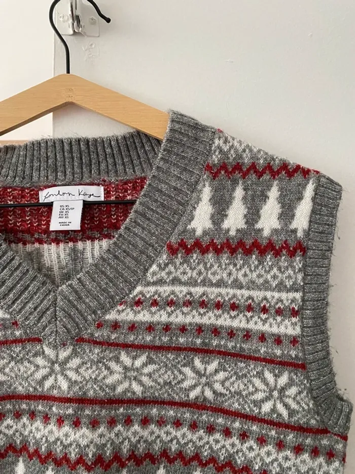 Pull sans manche gris - London Kaye - photo numéro 4