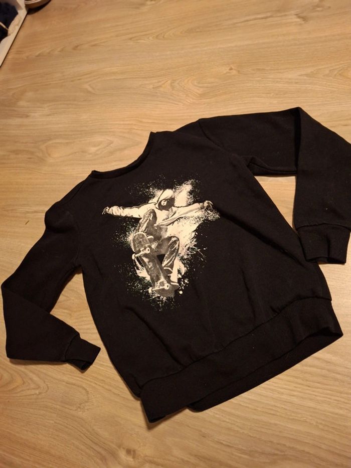 Pull garçon noir et blanc la halle 14 ans