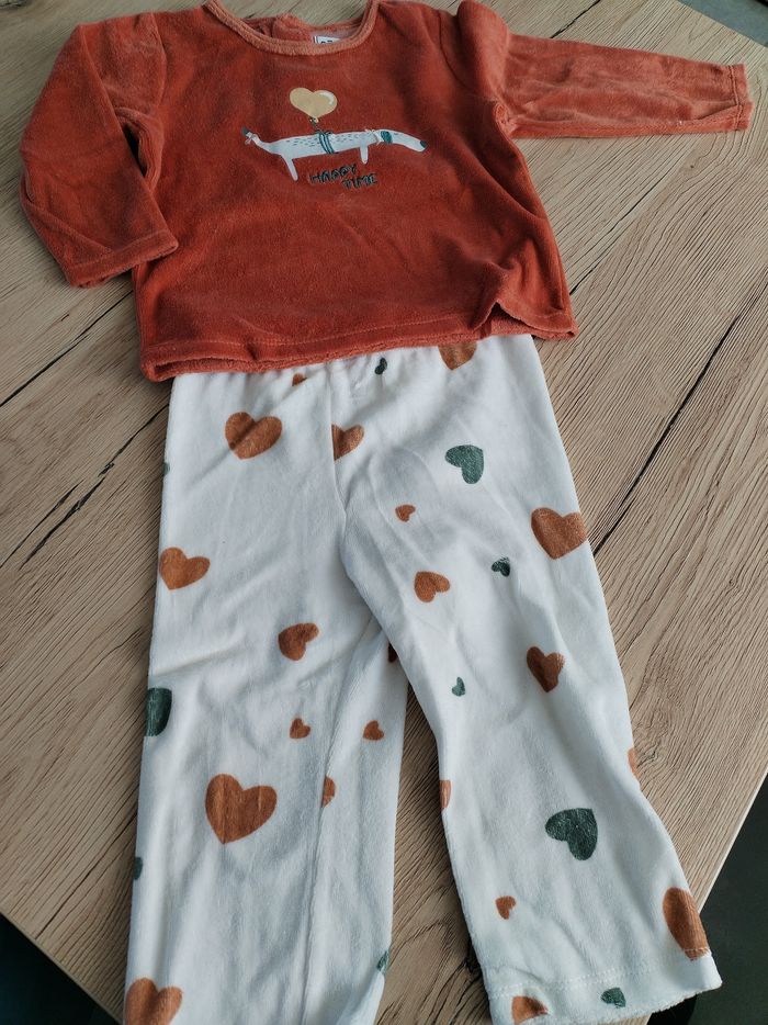 Pyjama velours 2 pièces