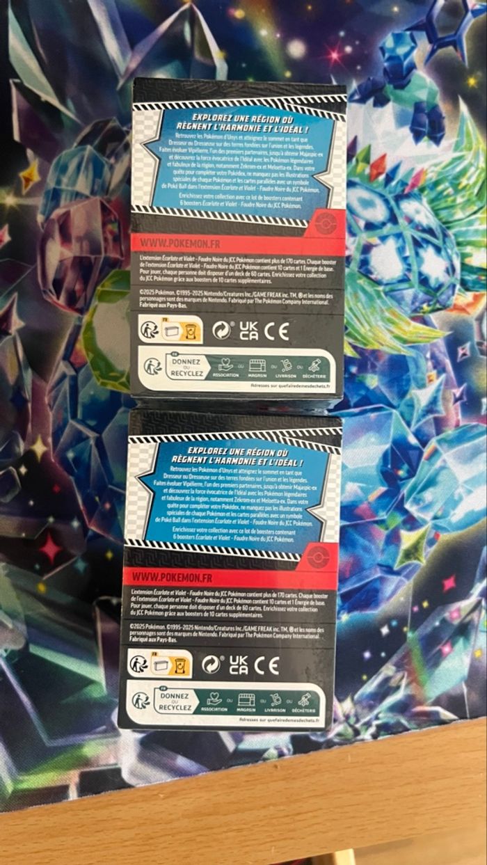 Duo de Bundle Pokemon Foudre Noire Ev10.5 . - photo numéro 2