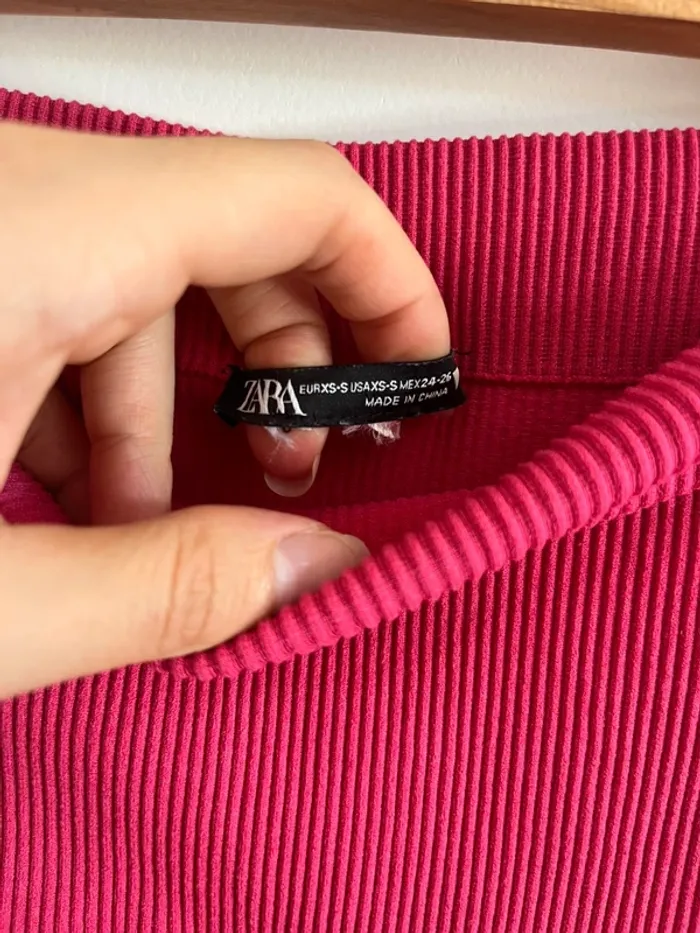Legging fuseau rose fuschia Zara - photo numéro 4