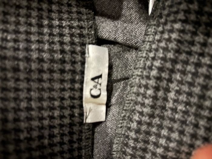 Pantalon fille pied de poule gris - photo numéro 3