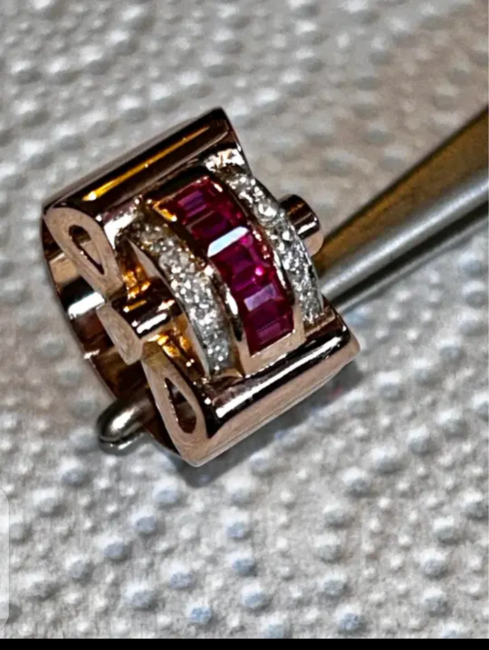 Bague ornée de rubis et de diamants - photo numéro 6