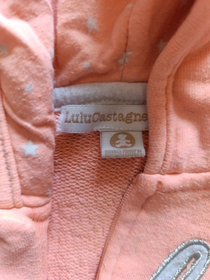 Gilet couleur corail Lulu Castanet taille 18 mois - photo numéro 4