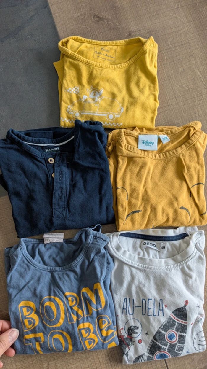 Lot de t-shirt et chemise 24 mois - photo numéro 5