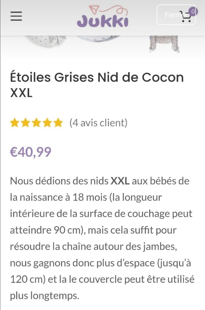 Cocon réducteur de lit bébé - photo numéro 4