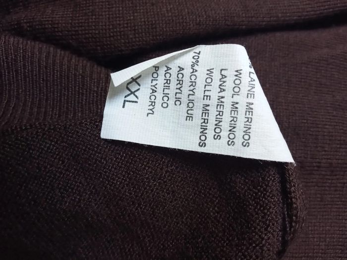 pull fin marron taille XXL enzo di milano - photo numéro 4