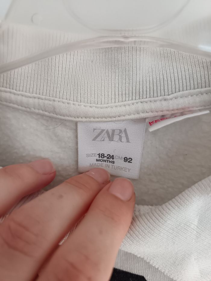 Robe col Zara 18/24 mois Paris bi-matière - photo numéro 5