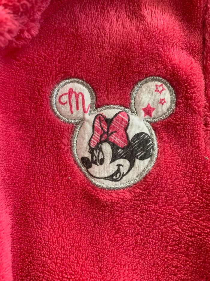 Peignoir chaud fuchsia Disney taille 2/3 ans - photo numéro 2